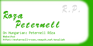 roza peternell business card